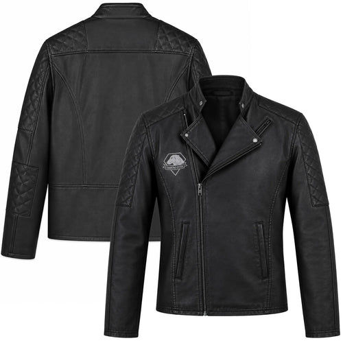 Handmade Cosplay Diamond Dogs Lambskin Leather Jacket | Tactical Biker Style